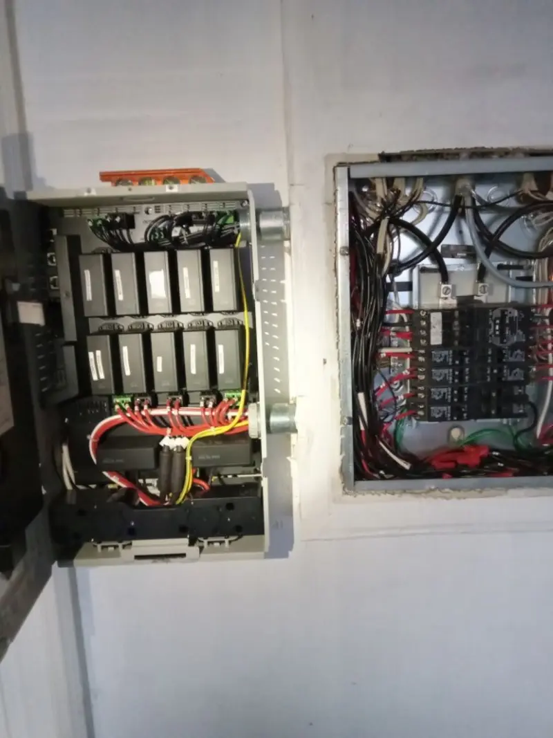 Electrical panel upgrade completed for Security Camera Wiring in Wheaton